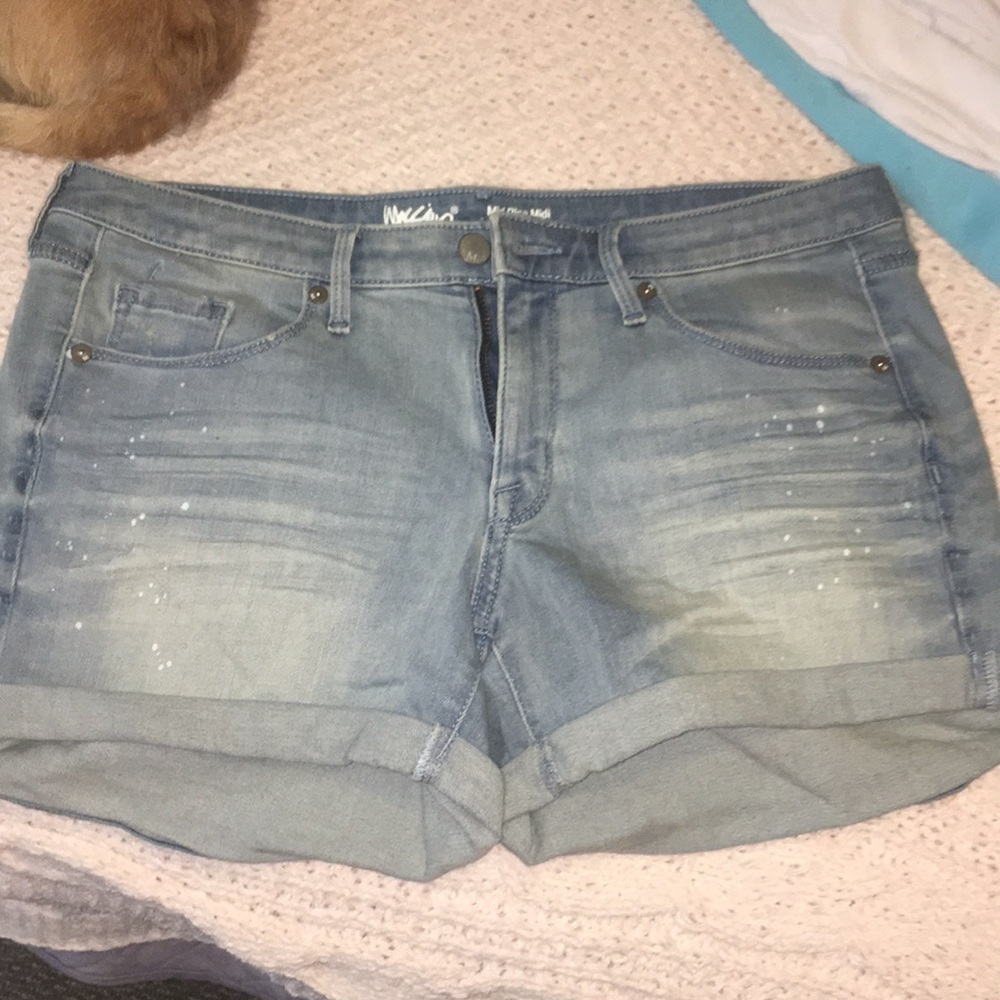 Mid Rise Jean Shorts
